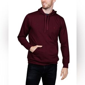 TailorByrd Fall Forward Fleece Hoodie in Plum Men’s Size S